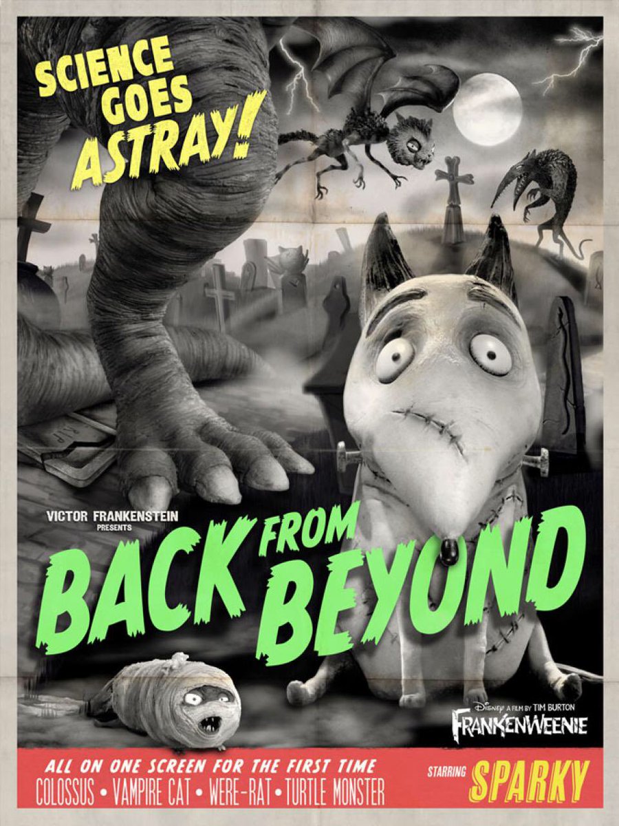 V3STR1_N3X's tweet photo. @shelbsbay & I weren't expecting much with #Frankenweenie but it was cute & enjoyable. Loved the pet and character designs! #TurtleMonster https://t.co/nbGdtqO3wN