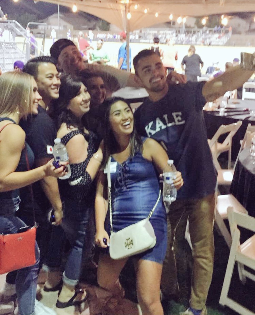 andrew_blake01's tweet photo. When you make an appearance at homecoming and want everyone to know, just find @keepingitreeeal for a selfie op. https://t.co/cK2j6Qmzre