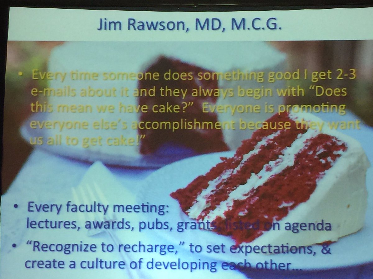 zaidirad's tweet photo. "Does this mean we eat cake?" David Fessel noting work of @Jim_Rawson_MD in encouraging people to recognize each other's efforts   #EDI2016 https://t.co/C1gyOUrT79