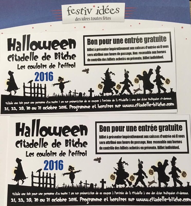 festividees's tweet photo. Retweetez et participez à notre tirage au sort pour gagner 2 entrées à la Citadelle de Bitche pour Halloween ! https://t.co/Ww42dMquvU