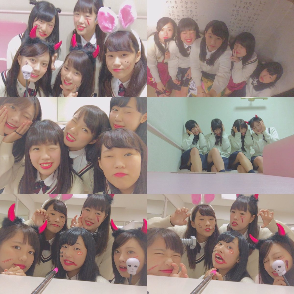 AYM_W15's tweet photo. Halloween👻🎃🍭

穂ジャスからの高山〜
さらにデブになってきました🍖
小雪先輩ありがとうございます👄 https://t.co/diHxvgldJF
