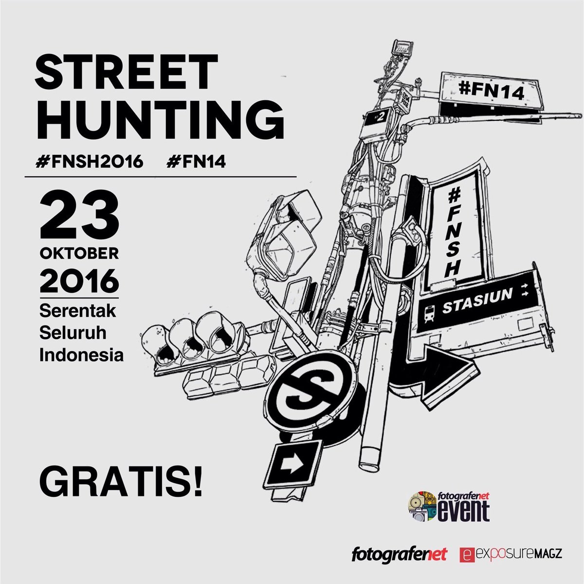infoMKS_'s tweet photo. Ayo rame2 turun ke jalan, bawa kameramu & motret.Meetpoint Kantor Fujifilm Jl.Pettarani jam 16:00 Wita More info @ciwangji #MASH2016 #FN14 https://t.co/1nDUxe8rkV