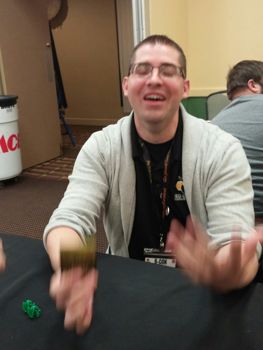 BgCornerSquad's tweet photo. Basking in the insanity of "Unspeakable Words"! Winning word HQX--how Cthulhus have sex. #BCon https://t.co/xAEjjDOztY