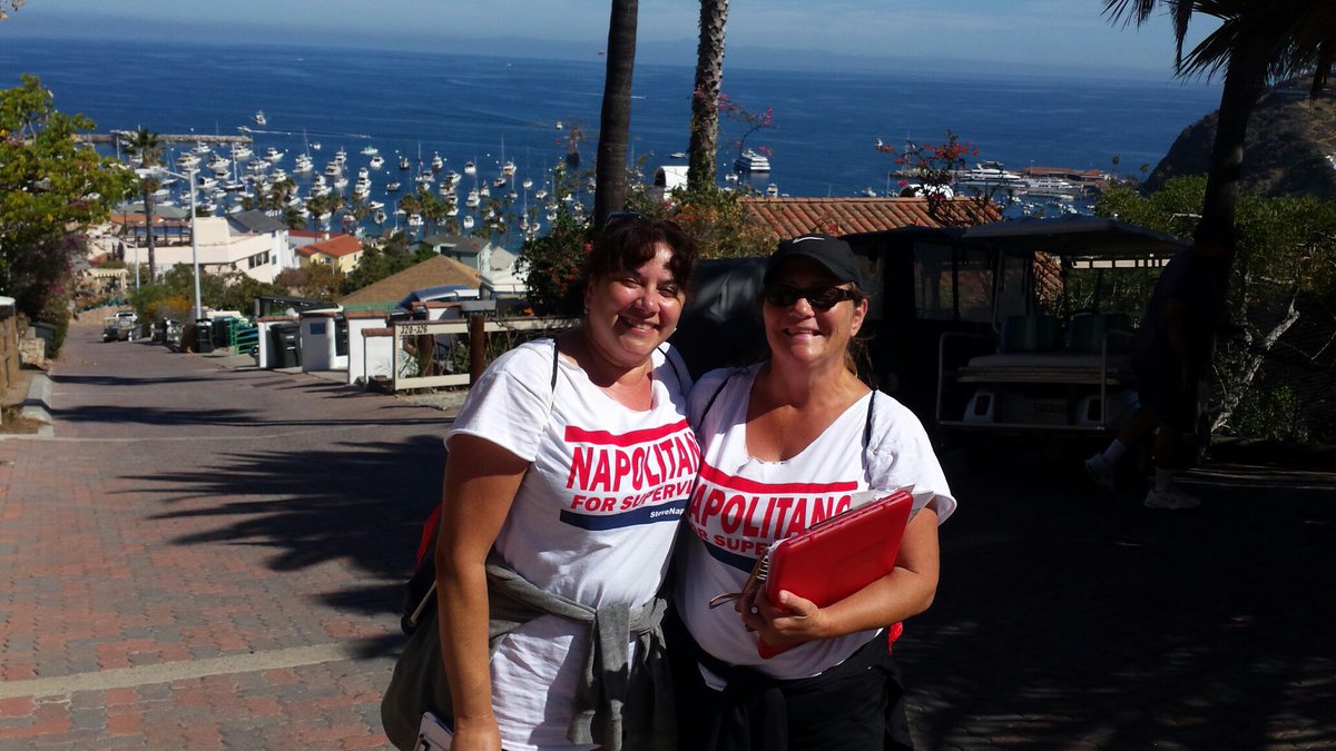 Steve4Supe's tweet photo. We have a great volunteer team out in Catalina Island this weekend to get the vote and meet with the local residents! https://t.co/pupfMeW7To