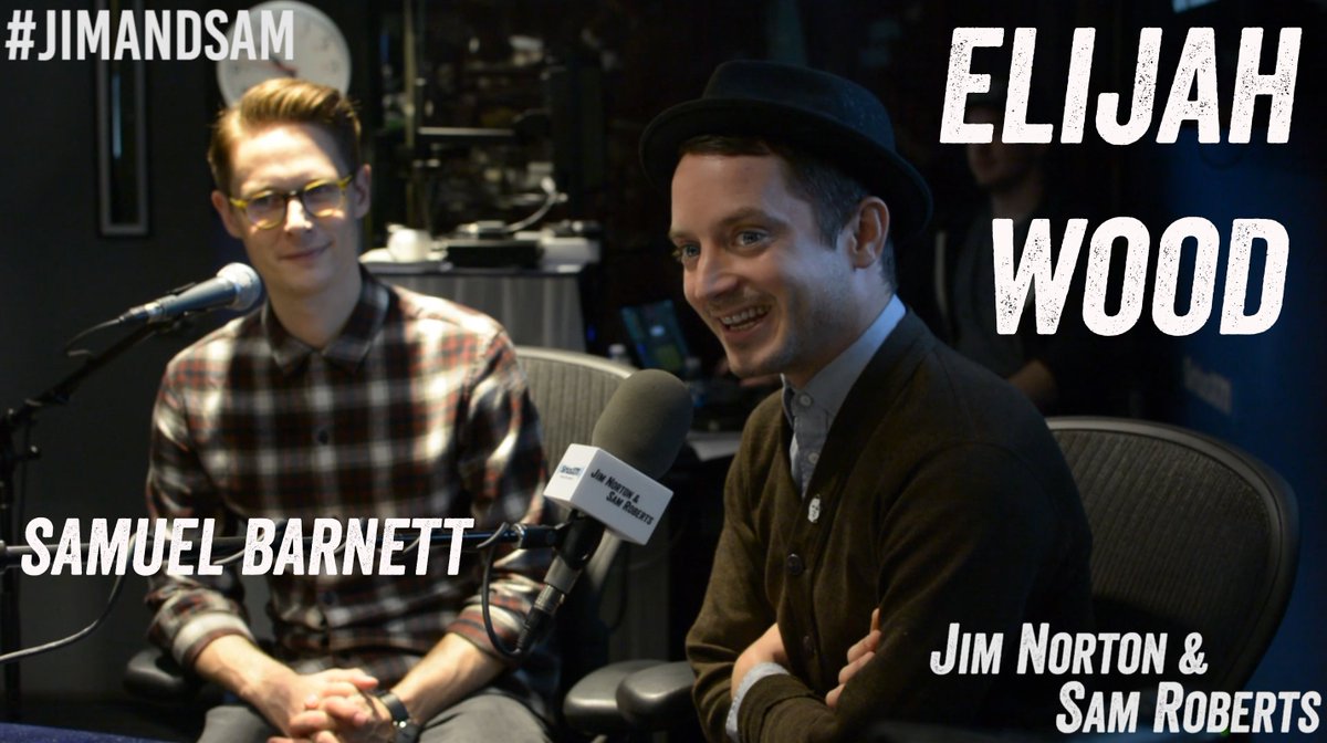 Now on YouTube - <a href="/elijahwood/">Elijah Wood</a> &amp; @mrSamuelBarnett in studio w/ <a href="/RichVos/">RichVos</a>, <a href="/MattSerraUFC/">Matt Serra</a>, <a href="/JimNorton/">Jim Norton</a>, <a href="/notsam/">Sam Roberts</a> #JimandSam bit.ly/2einNKv