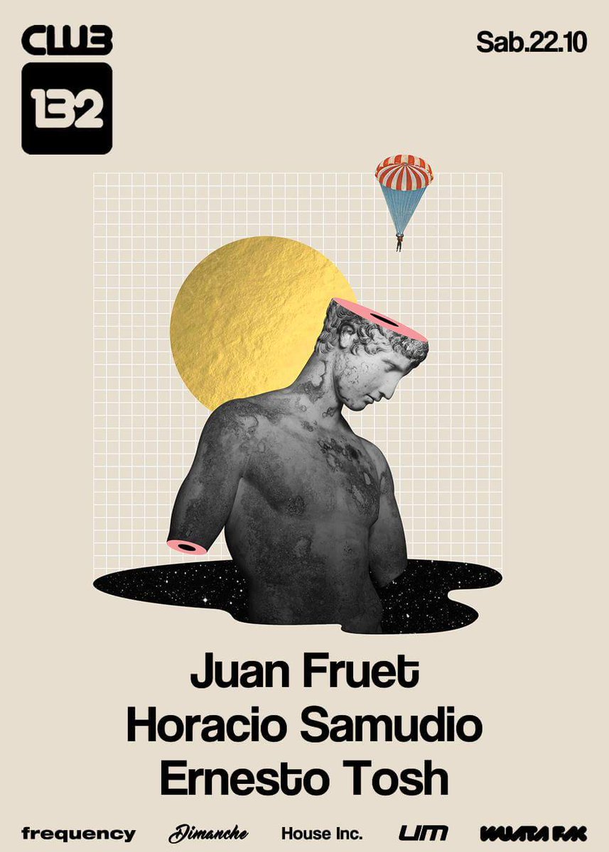 HoracioSamud's tweet photo. Esta noche nos vemos en el #CLUB132. junto a Juan Fruet &amp; @ernestotosh. 

/¡SIDE B!\ https://t.co/sZMfZQZsTN