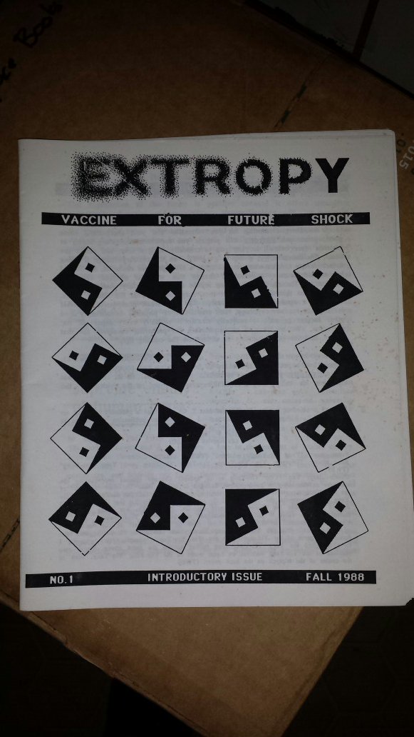 Datan0de's tweet image. Wow! Packing up books and ran across this little gem. Had no idea at the time how influential it would be on me. #Extropy #Transhumanism