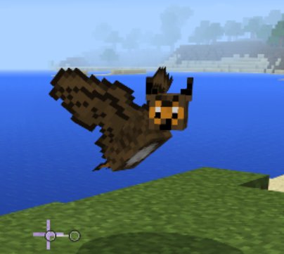 Saziumr マイクラpeのアドオンで コウモリをフクロウに変えた方が現れました
