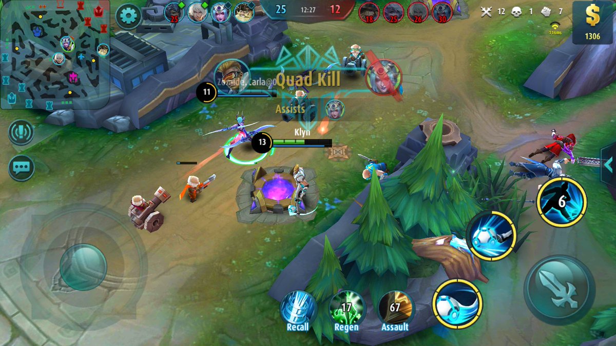 klyncore's tweet image. Playing #MobileLegends #quadkill 💪💪💪