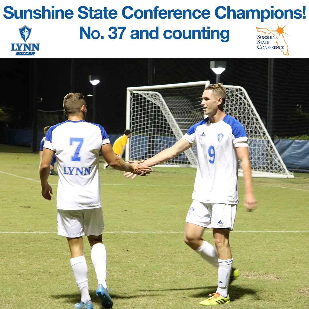 BREAKING NEWS: #LynnMSoccer claims 2016 <a href="/D2SSC/">Sunshine State Conference</a> regular season title.  SSC Championship No. 37 overall for Lynn. #Lynning
