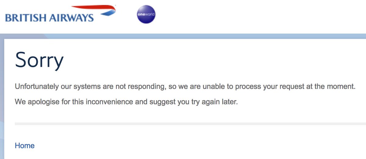 tonysmith1's tweet photo. @British_Airways - does your website ever work? #fail https://t.co/JAv2PT5L18