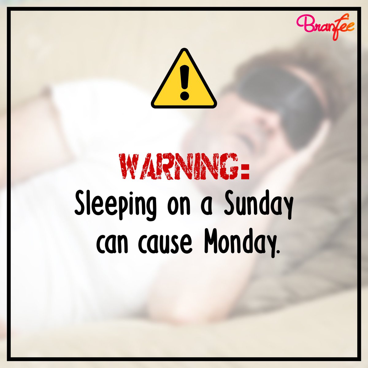 Branfeeapp's tweet photo. Careful what you do tonight!!
#Branfee #ClickClick #Sunday #Weekend #Funday #HateMondays #Funny #Happy #Fun #Pictures #Love #Caution https://t.co/XfX1a2lH1e