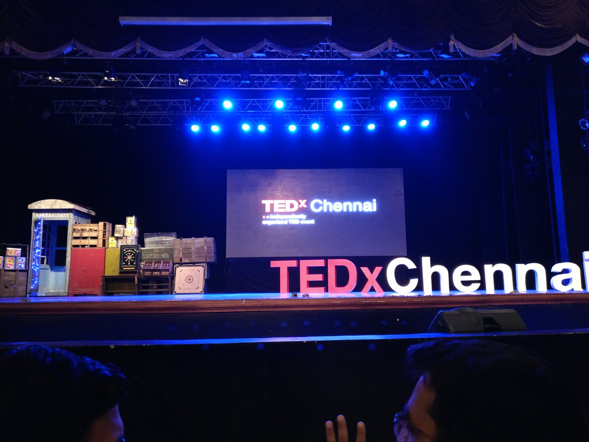 padsan09's tweet photo. @TEDxChennai Ready for the next set of talks #ErasingTheBox https://t.co/sYGqy448Xx