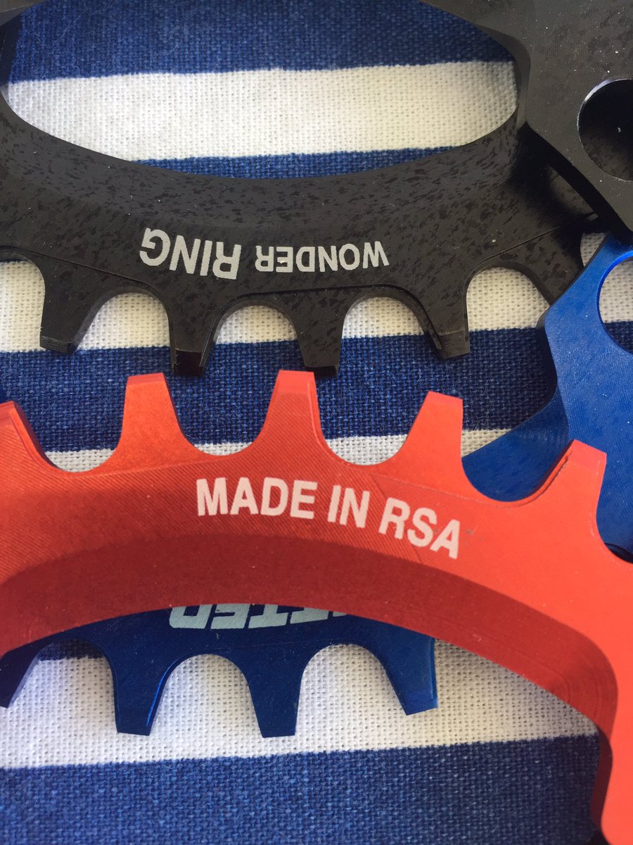 Last day at <a href="/AfricaCycleFair/">Africa Cycle Fair</a> come and grab a locally made <a href="/KittedSA/">Kitted</a> narrow wide chainring for your #MTB #acf206