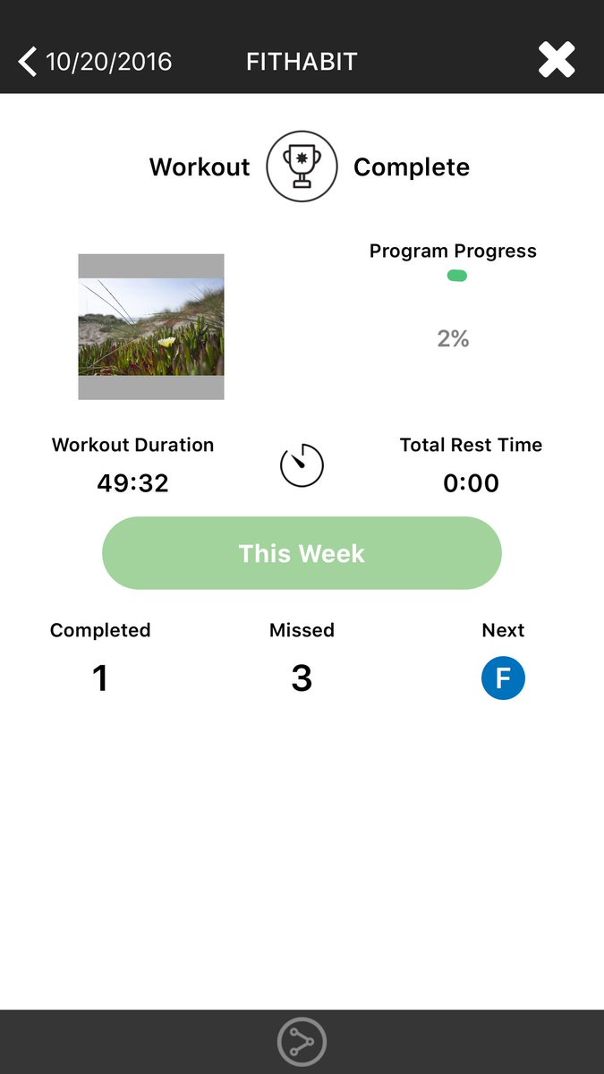 FitHabitApp's tweet photo. FitHabit WorkOut Complete! https://t.co/AHeNz6VJvu
