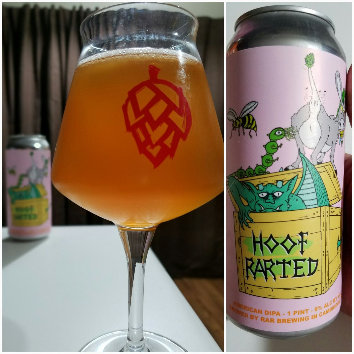 CraftBeerReview's tweet photo. .@rarbrew/@hoofheartedbrew Hoof Rarted DIPA. A solid DIPA. Salud! #craftbeer #azmcbl https://t.co/D1D8IcDAXx