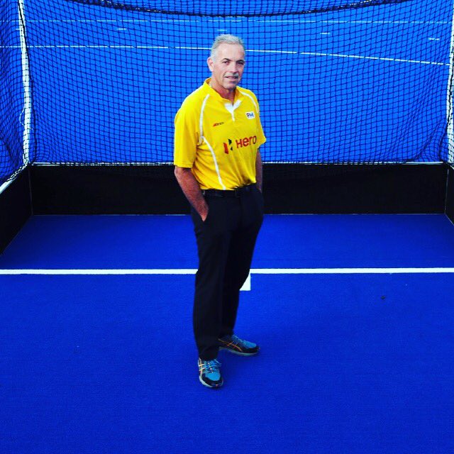 HockeyAustralia's tweet photo. Congrats Murray Grime on his 200th int'l appointment tonight, India v Pakistan! What an honour. Only 5th umpire to reach 200 games. https://t.co/qG0gfkHVqf