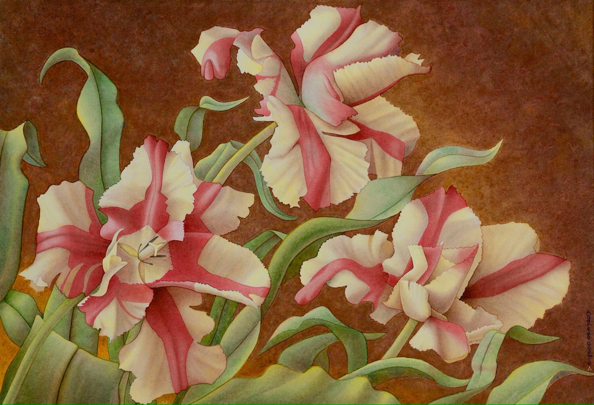 AndreasGoewie's tweet photo. Goodmorning / goedemorgen. Pachelbel 47x69cm Watercolor / aquarel #art #kunst #flowers #tulips #modernart #contemporaryart https://t.co/9lWOQqJqUB