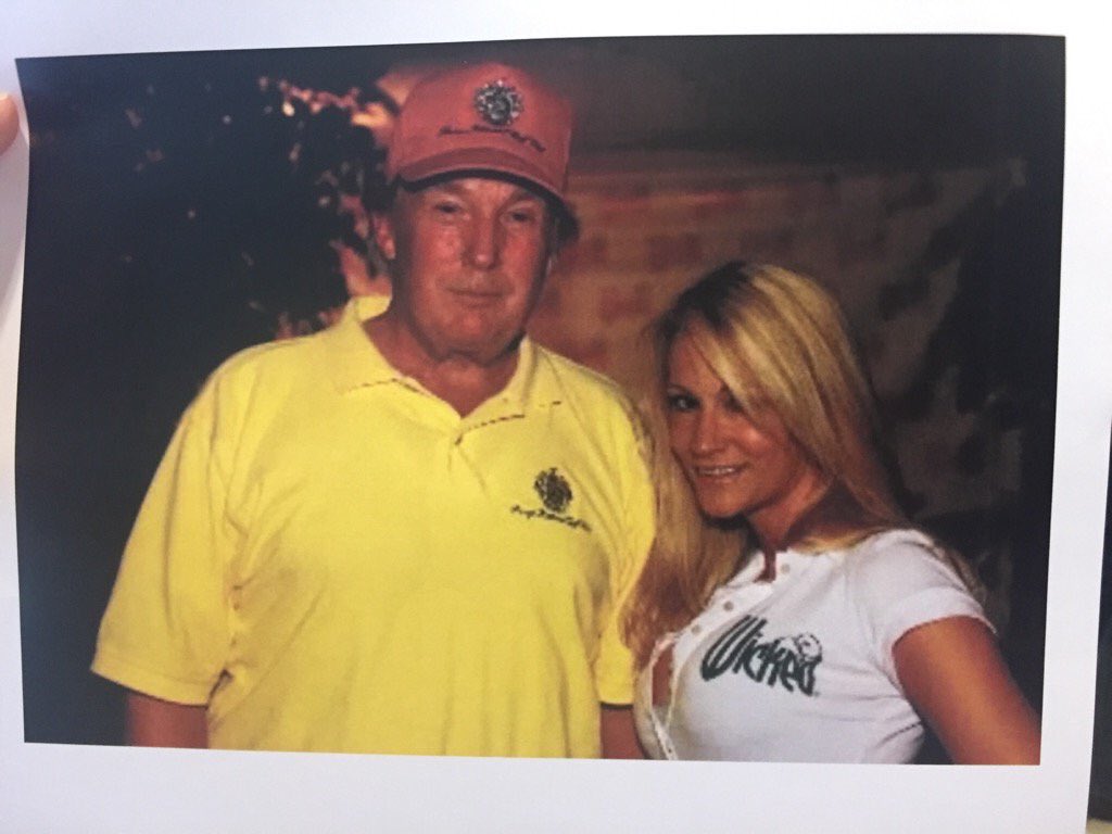 ClintonKaine_'s tweet photo. Here's Donald Trump with another sexual assault victim that he 'never met' - Jessica Drake

Offered $10,000 for sex after groping her. 
. https://t.co/Mv87PExgK8