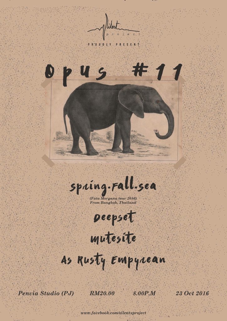 Jenn_Thompson's tweet photo. #PJ TODAY October23 OPUS #11 8pm PenviaStudio ft. #SpringFallSea (FataMorganaTour2016) @deepset @mutesitemy @asrustyempyrean ++ https://t.co/5iC3fUQbTJ