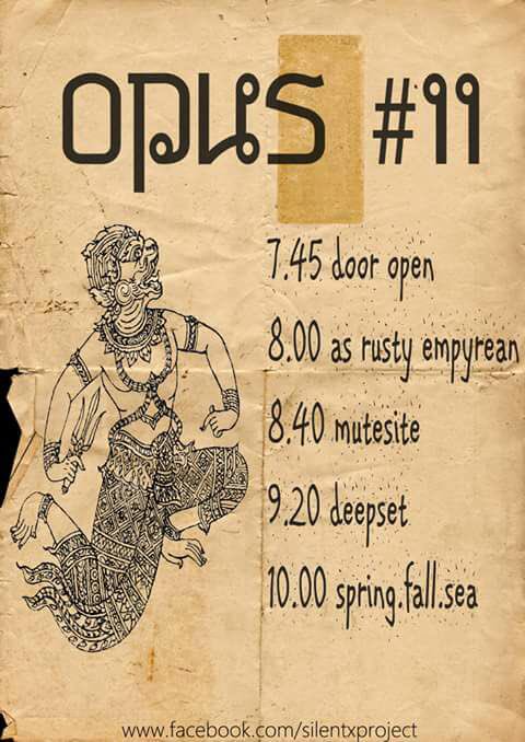 Jenn_Thompson's tweet photo. #PJ TODAY October23 OPUS #11 8pm PenviaStudio ft. #SpringFallSea (FataMorganaTour2016) @deepset @mutesitemy @asrustyempyrean ++ https://t.co/5iC3fUQbTJ