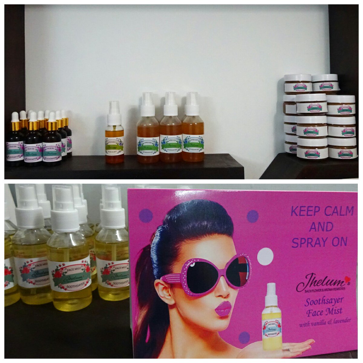 CandiedChat's tweet photo. #DiwaliMela #JhelumLoves - #handblended #beauty products-based on #aromatherapy &amp; #bachflowerremedies by @jhelumbb https://t.co/o5Dh7TZbfu https://t.co/mBBni8r10P
