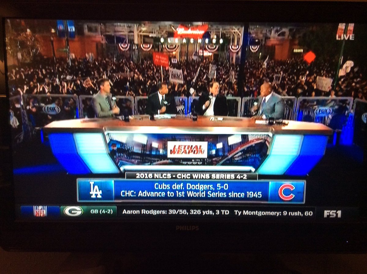 DannyLeBlanc24's tweet photo. Congrats @Cubs #WorldSeriesBound v @Dodgers #NLCS2016 #WorldSeries2016  @FS1 been 71 years since World Series appearance. https://t.co/KpvIhGADdW