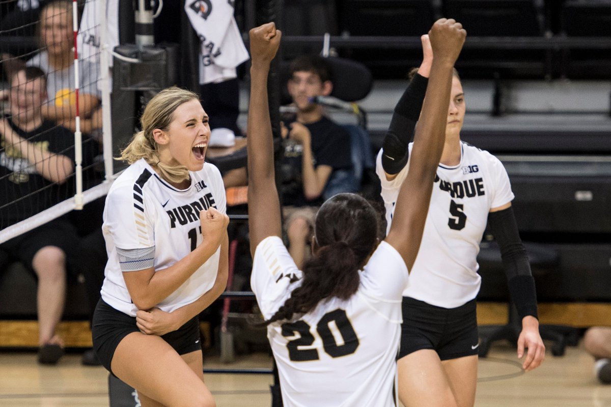 PurdueVB's tweet photo. Here's the full recap of tonight's five-set win over Illinois, including stats and highlights. #boilerup https://t.co/T1LsDHu927 https://t.co/dy6m74AJb3