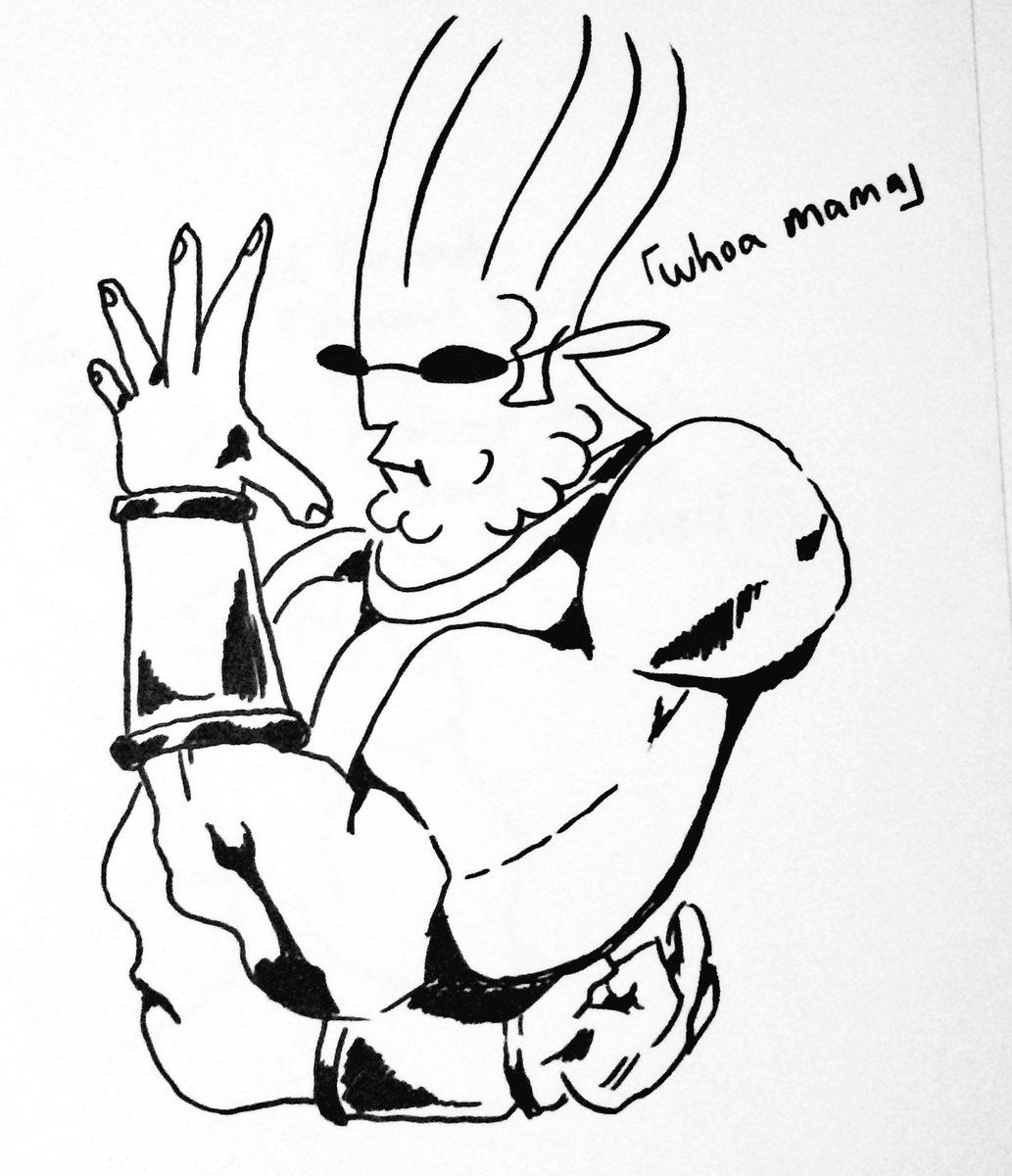 Gron_Helspawn's tweet image. I've never watched JJBA but I imagine it goes something like this