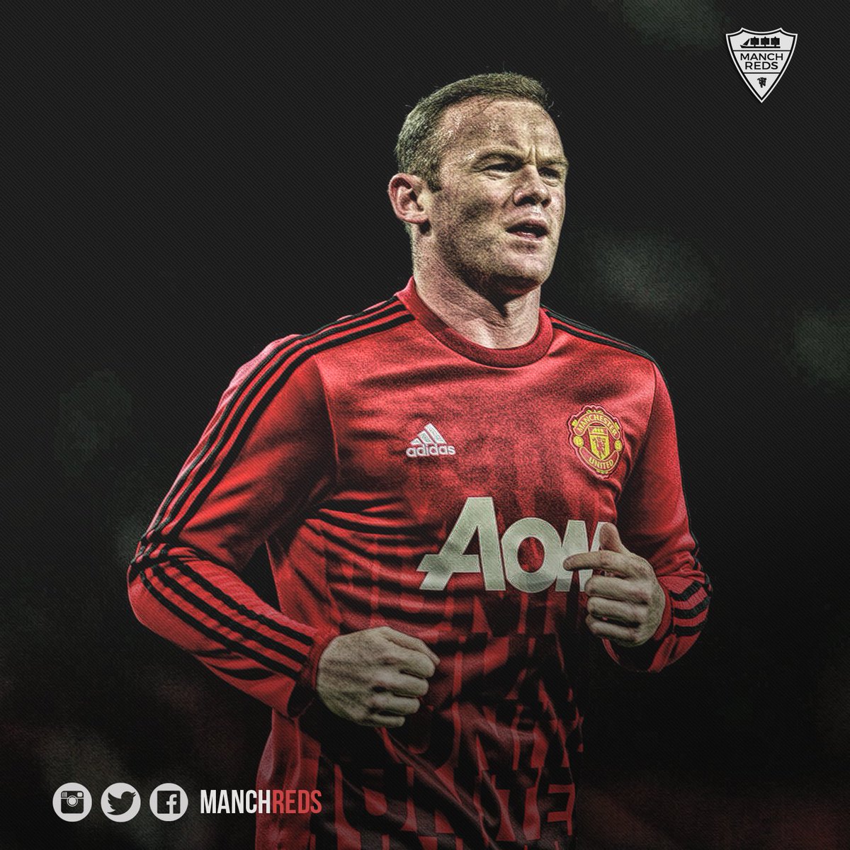 manchreds's tweet photo. [Sky Sports] Wayne Rooney akan absen melawan Chelsea nanti malam dikarenakan cedera. Get Well soon, Captain! #mufc https://t.co/UQdc9kNx6b