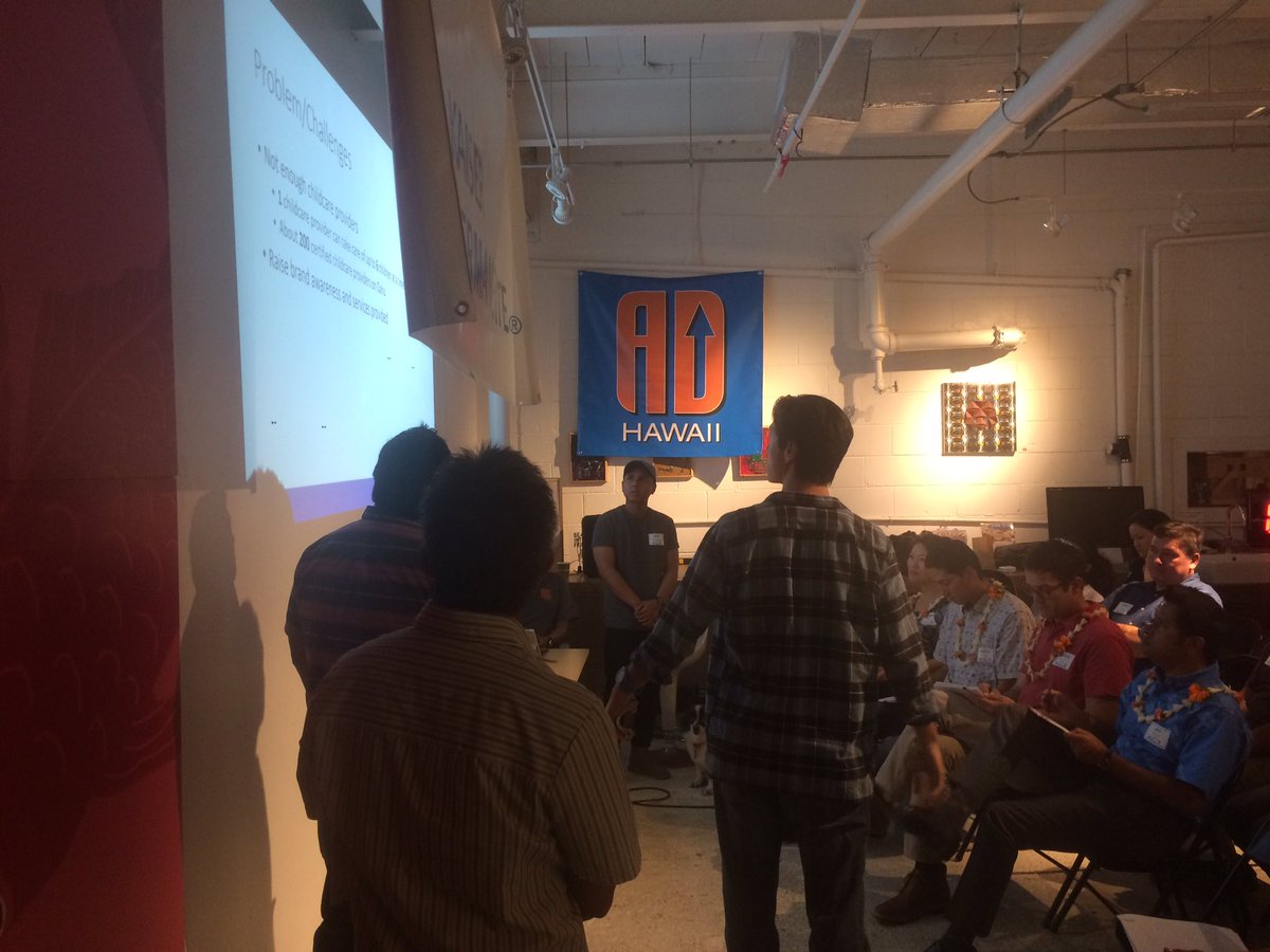 ADUPHawaii's tweet photo. So great to have our 4th team talking about PATCH, some awesome key insights into child care opportunities in Hawaii! https://t.co/xvJOmwH3gZ