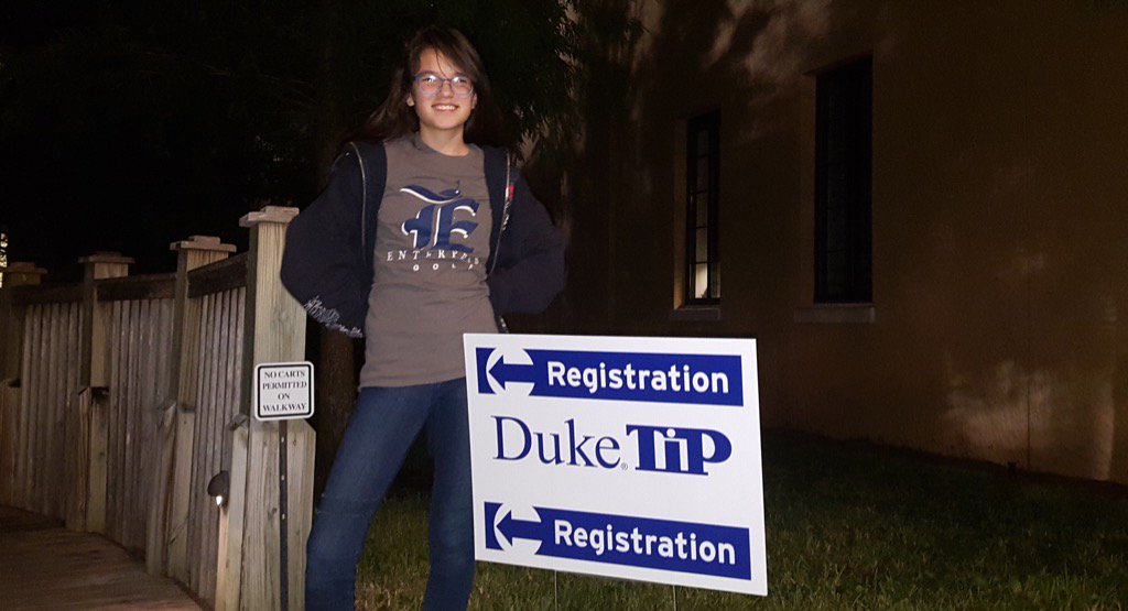 CoppinvilleJR's tweet photo. Duke TIP Scholars' Weekend @ Rollins College. Miyeko is taking the Genetics Class! #CJHLearn #DukeTIP #ECSLearn https://t.co/3fhQNiEyRA