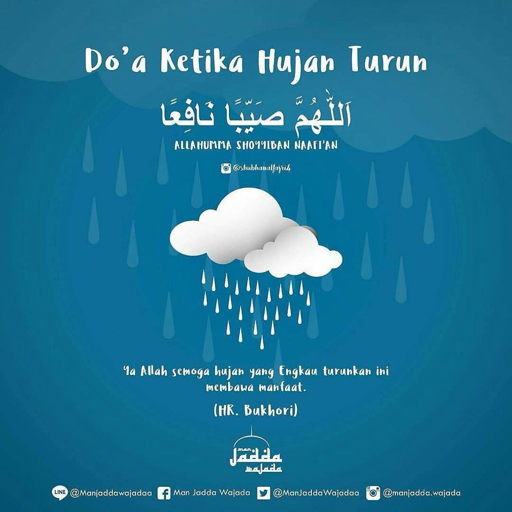 ManJaddaWaJadaa's tweet photo. Bismillah... "Ya Allah semoga hujan yang Engkau turunkan ini membawa manfaat." (HR. Bukhor… https://t.co/UTsFOhshp0 https://t.co/XTasHUiZ5T