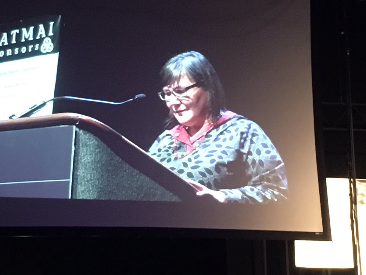 RSoboleff's tweet photo. Valerie Davidson's mother says "If you're old enough to walk, you're old enough to help." #AFN2016 https://t.co/Hl2oRTfHgQ