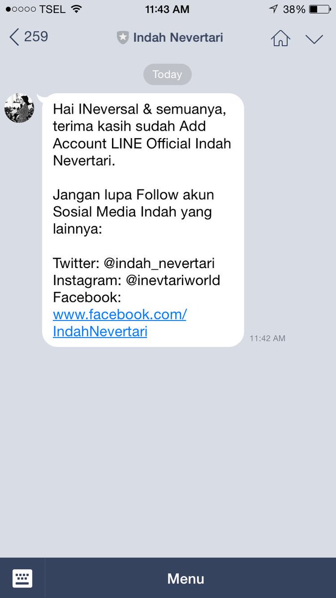 indah_nevertari's tweet photo. Halo semua &amp; @INEVERSAL_ID sadd LINE Official Inev ya..buruan di add ya buat info" jdwal inev disitu &amp; info lainnya https://t.co/gJN8zXlg8x
