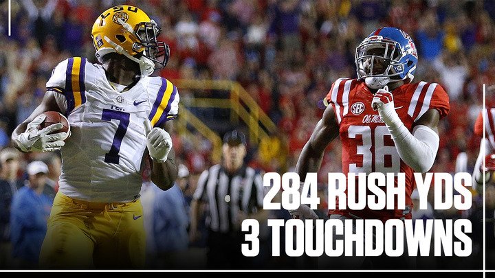 espn's tweet photo. Leonard Fournette was so rusty upon his return from injury that he rushed for a school record in a win vs Ole Miss.

https://t.co/N1br4rYGmV https://t.co/1KaiQAtQT8
