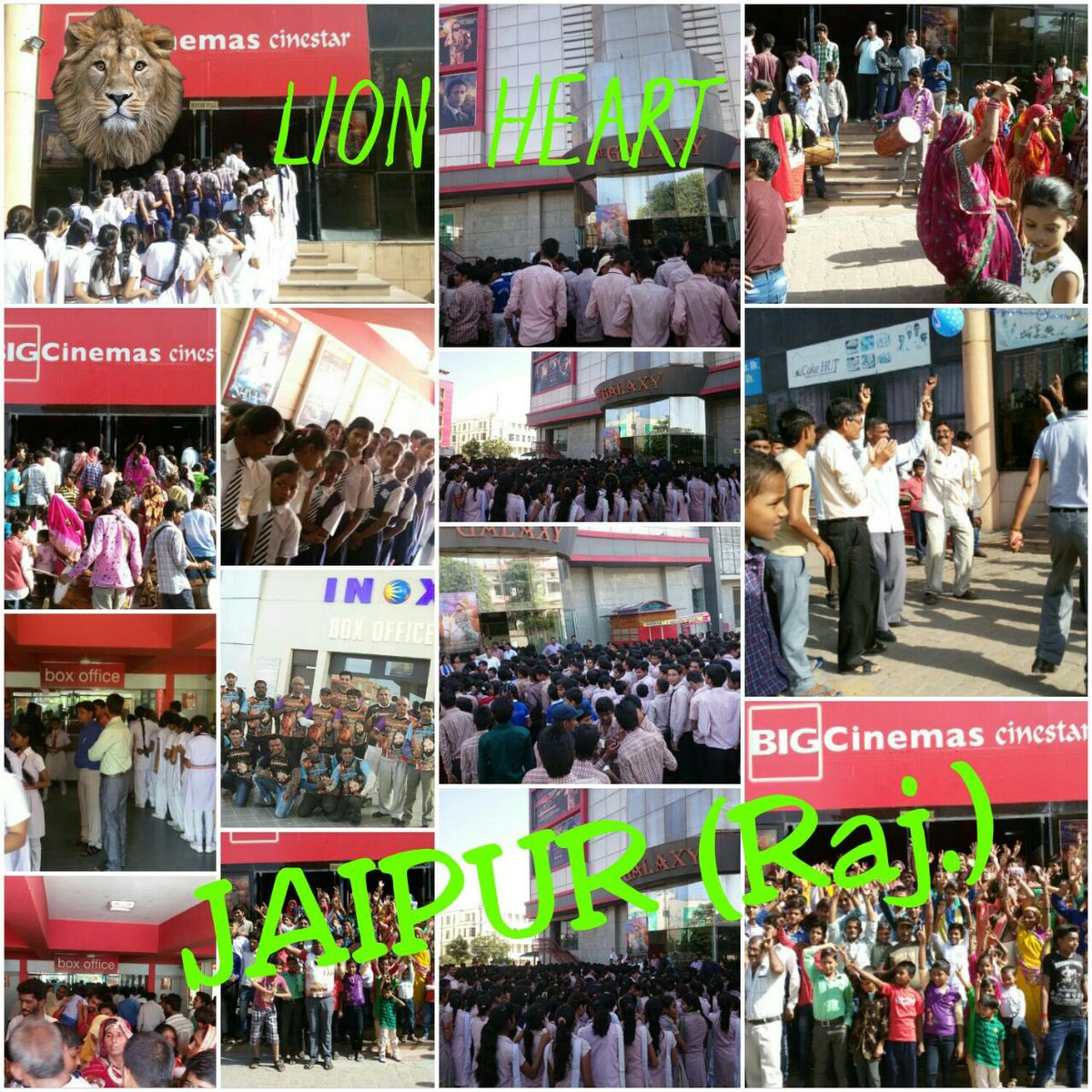 Gurmeetramrahim's tweet photo. #YouthLanguageLionHeart The pompous celebrations are a continous trend since the roar of LionHeart in theaters https://t.co/IM23NpZVRY