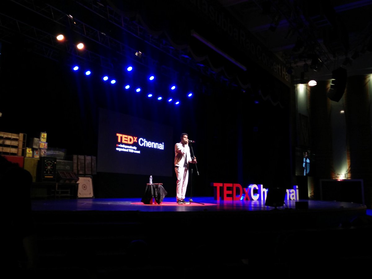 InfosysCareers's tweet photo. Beat boxer, Sudhir is enthralling the audience here at #TEDxChennai. #TEDxwithINFY #ErasingTheBox https://t.co/MmuMeIChqp