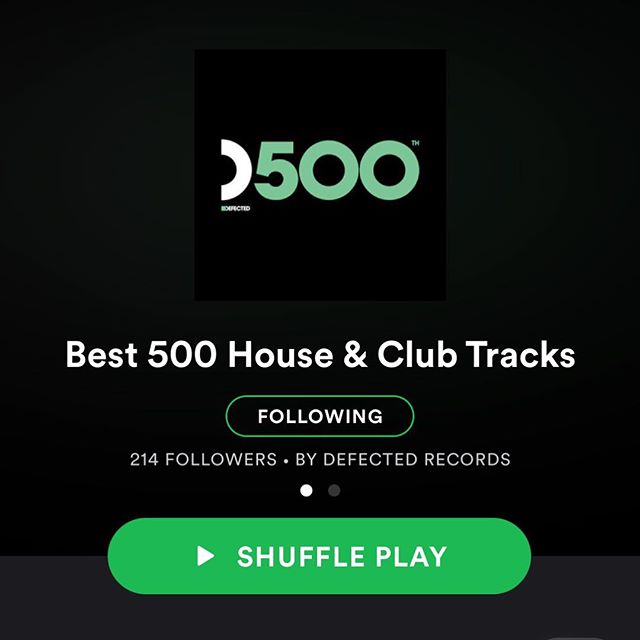 DefectedRecords's tweet photo. Start your day right as we add the next 100 tracks to our D500 playlist >> https://t.co/Q1JKCxuQcI #Defected500 https://t.co/vwqTOthORU