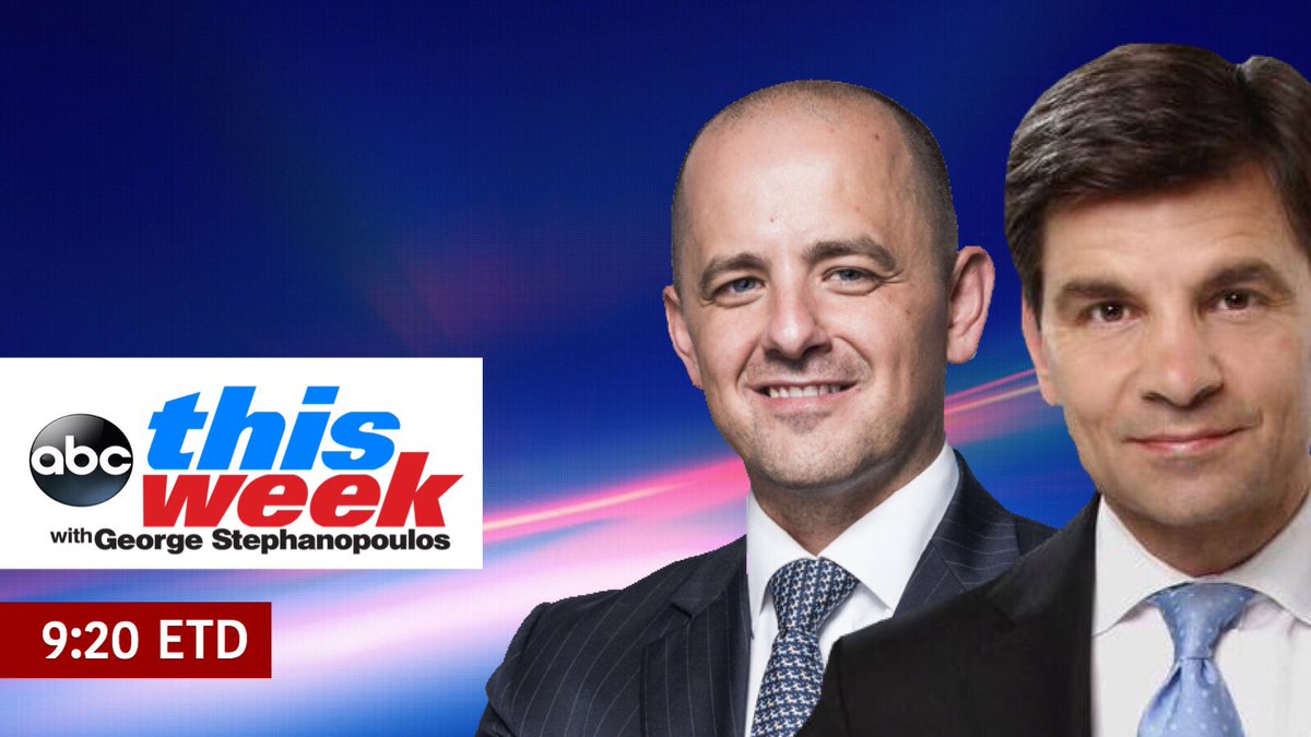 ReaganBattalion's tweet photo. .@Evan_McMullin will be on @ThisWeekABC live at 9:20 am EST. 

Don't miss it! https://t.co/Uv1ujOmUU9