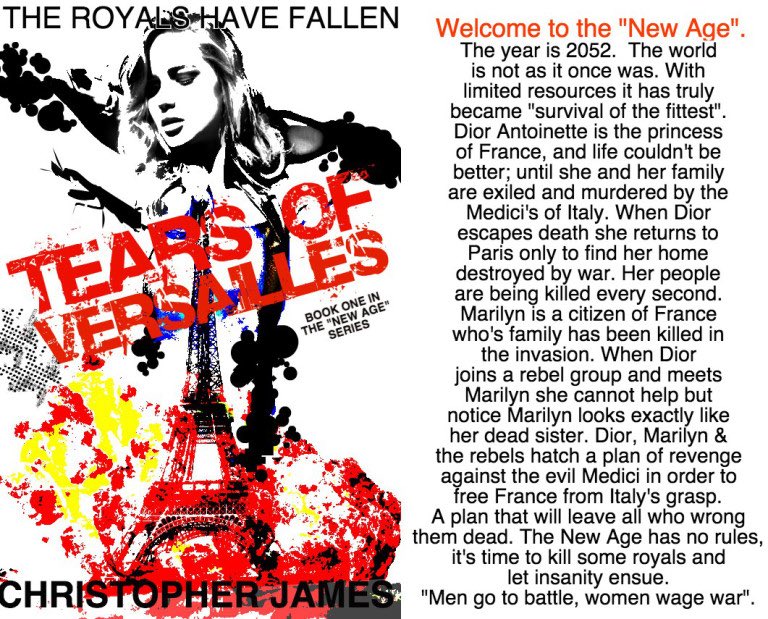 TOVseries's tweet photo. #TearsOfVersailles is available to read online entirely for free 📚 #goodreads #BookBoost #TwitterBookClub #dystopian https://t.co/fVqDmKtv14
