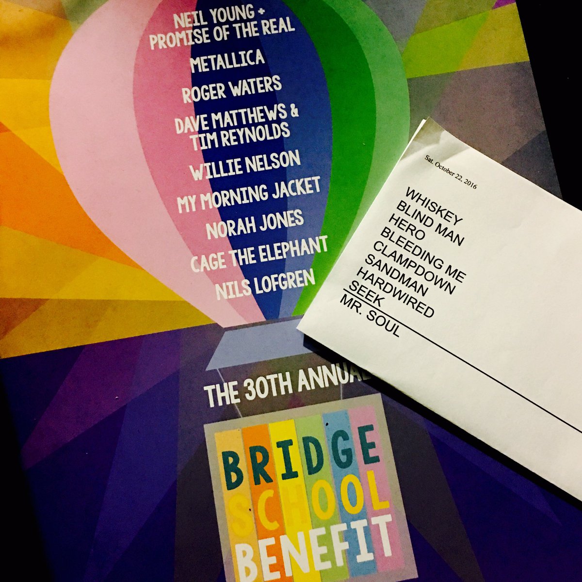 WelcomeHomeVzla's tweet photo. Metallica: Thank you #Bridge30! It was an honor to play for you! https://t.co/VUdnUkPhZe