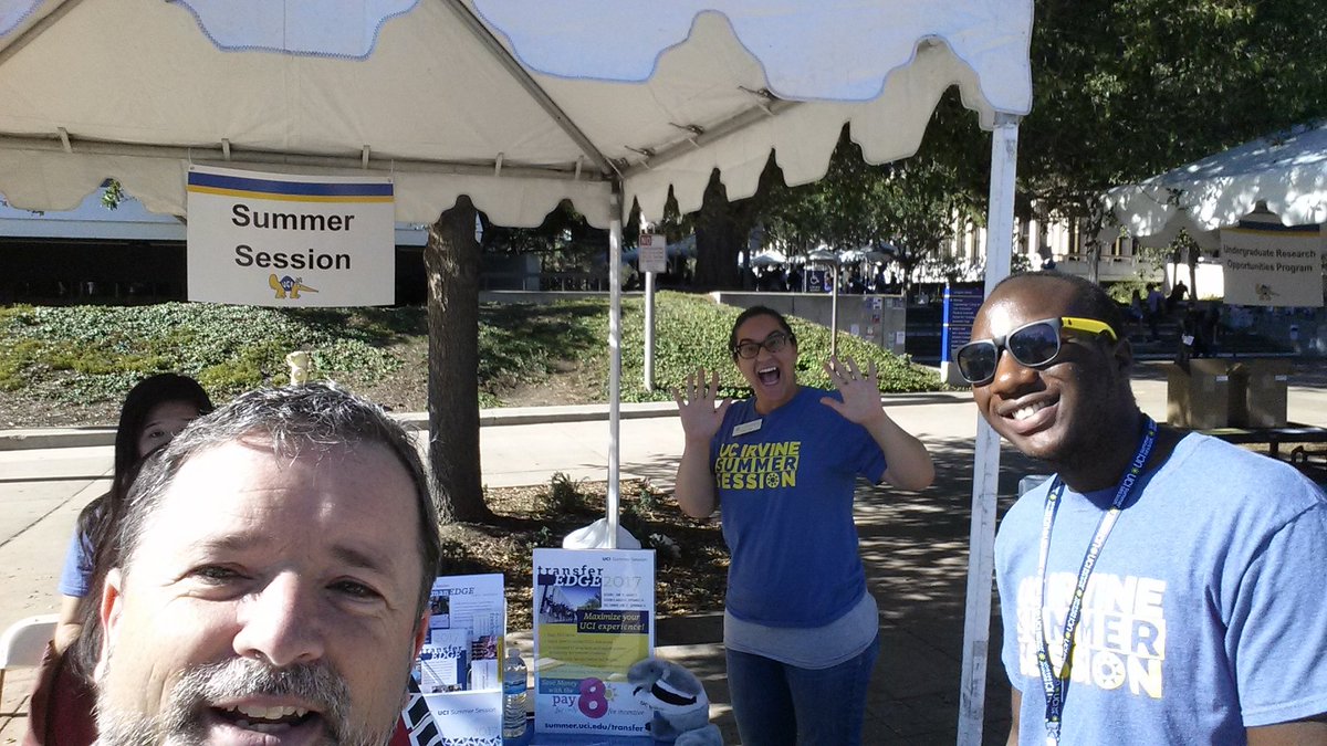DenninMichael's tweet photo. Hanging out with #UROP #UCIsummersession #UCI CHP and #ucidue at Discover UCI #ZOT https://t.co/7RQe7sR6Mh