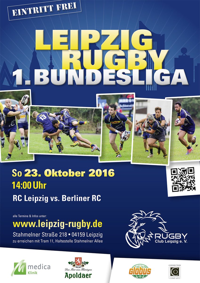 leipzigrugby's tweet photo. Heute 14:00 Uhr wird das Bundesligaspiel #RCLeipzig vs. Berliner RC angekickt.
Wir freuen uns auf ein spannendes und kämpferisches Spiel! https://t.co/43ldmPrpMF