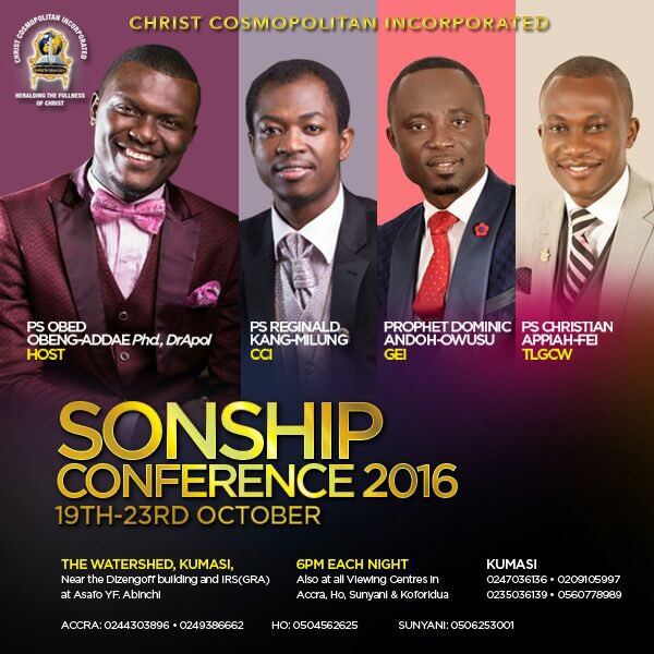 thepastorobed's tweet photo. I specially invite you to a Glorious Encounter as we climax the #SonshipConference See you at the Watershed! Shalom!! https://t.co/DOxp90zdUg