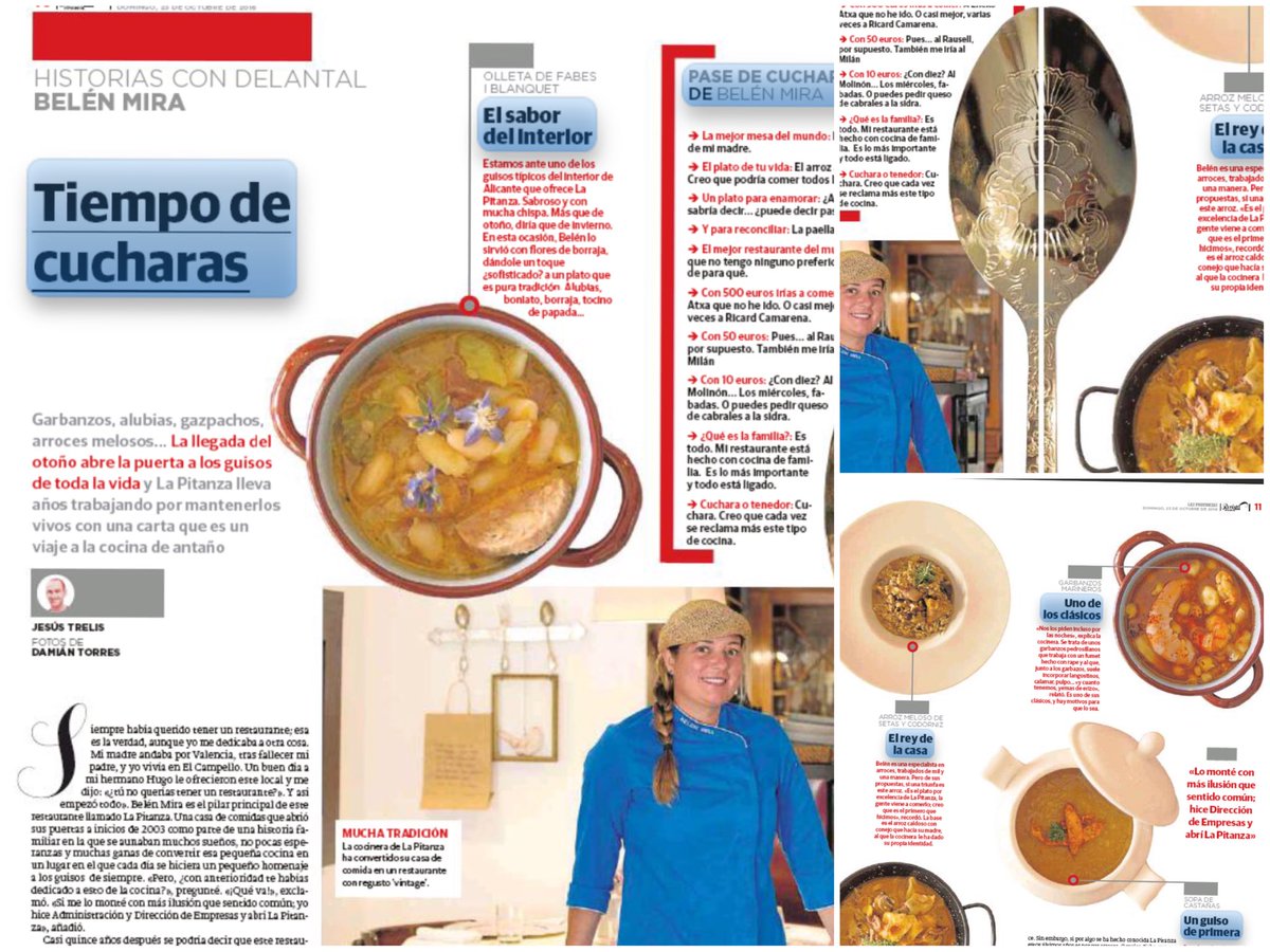 JesusTrelis's tweet photo. Hoy toca menú de cuchara. En @lasprovincias papel, @belenlapitanza prepara sus platos para el otoño. https://t.co/C0BDfBlKtc