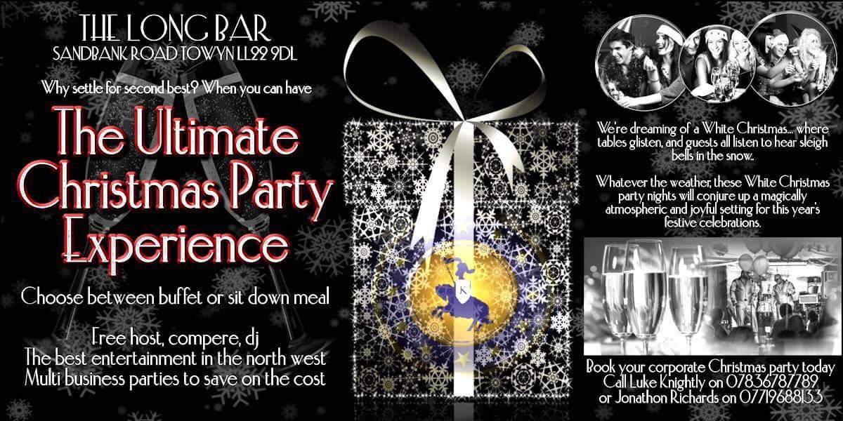 KnightlysTowyn's tweet photo. Plan your #Xmas #party at The Long Bar! You'll get FREE entertainment &amp; buffet or sit-down meal! Call 07836787789! #towyn #northwales https://t.co/WBZaJWijQA