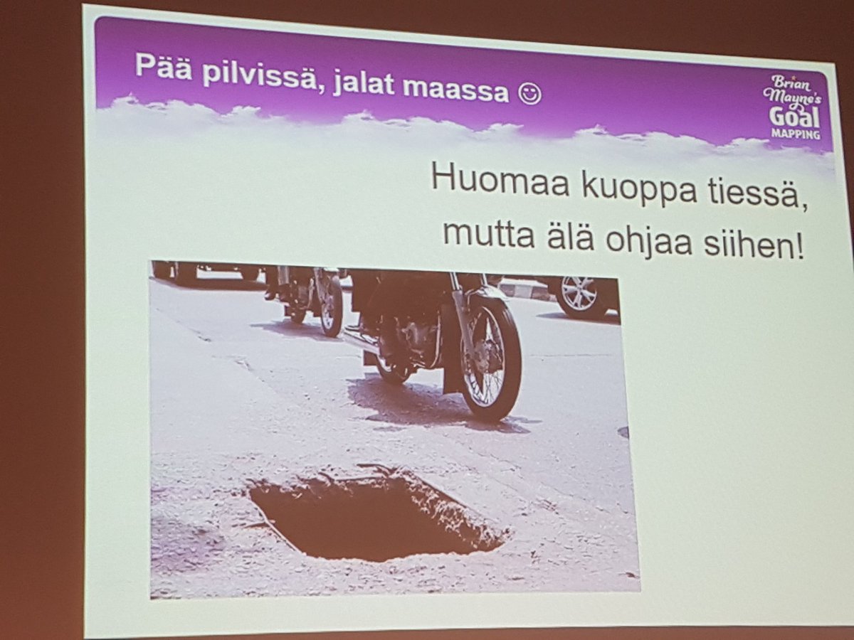 paivivalo's tweet image. Positiivinen ajattelu ei tarkoita negatiivisten asioiden kieltämistä #goalmapping