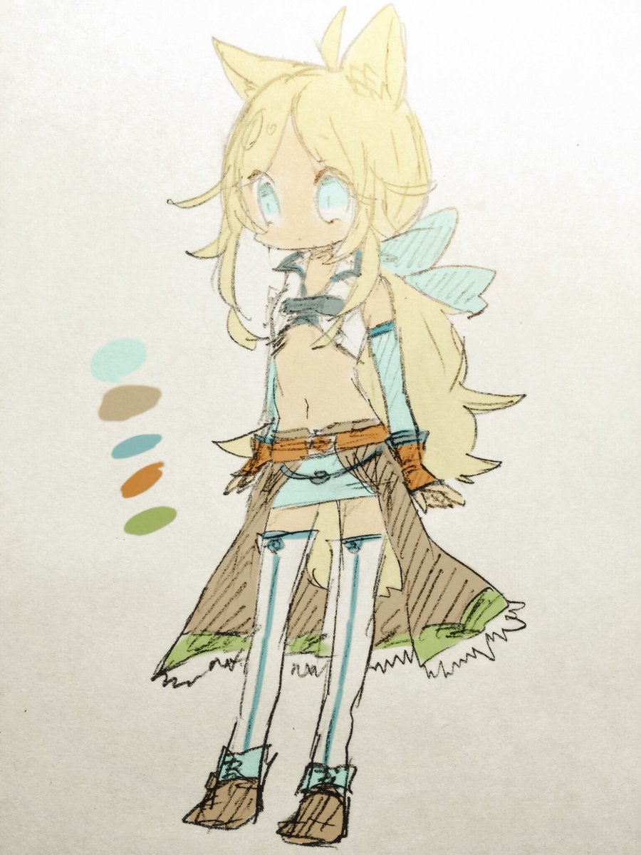 「リノちゃん新コスチューム 」|しょこぽっちのイラスト