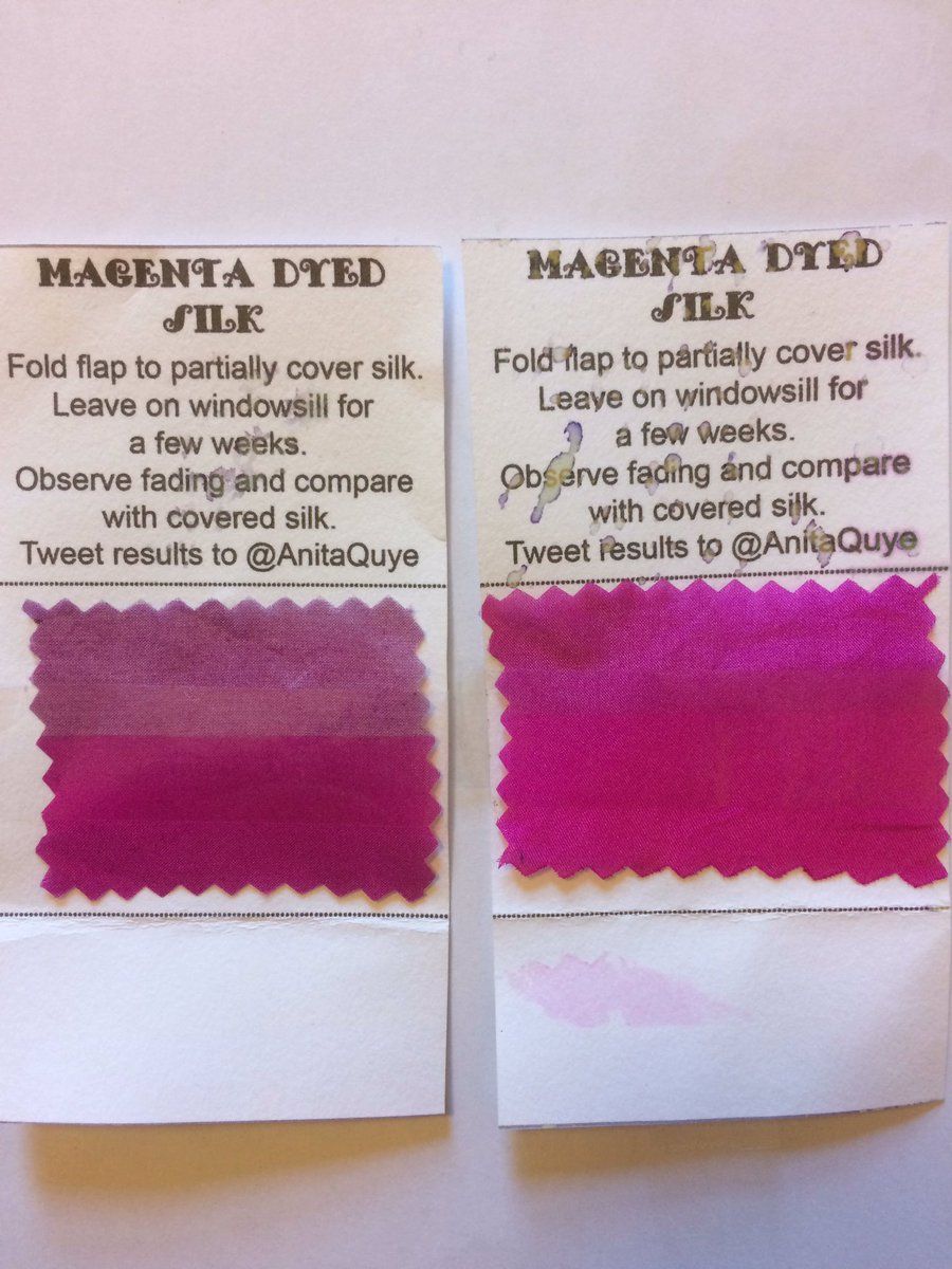 aisling_macken's tweet photo. @AnitaQuye check out our faded samples! Mine is on the left, Laura's is on the right https://t.co/g3pexZOKzY